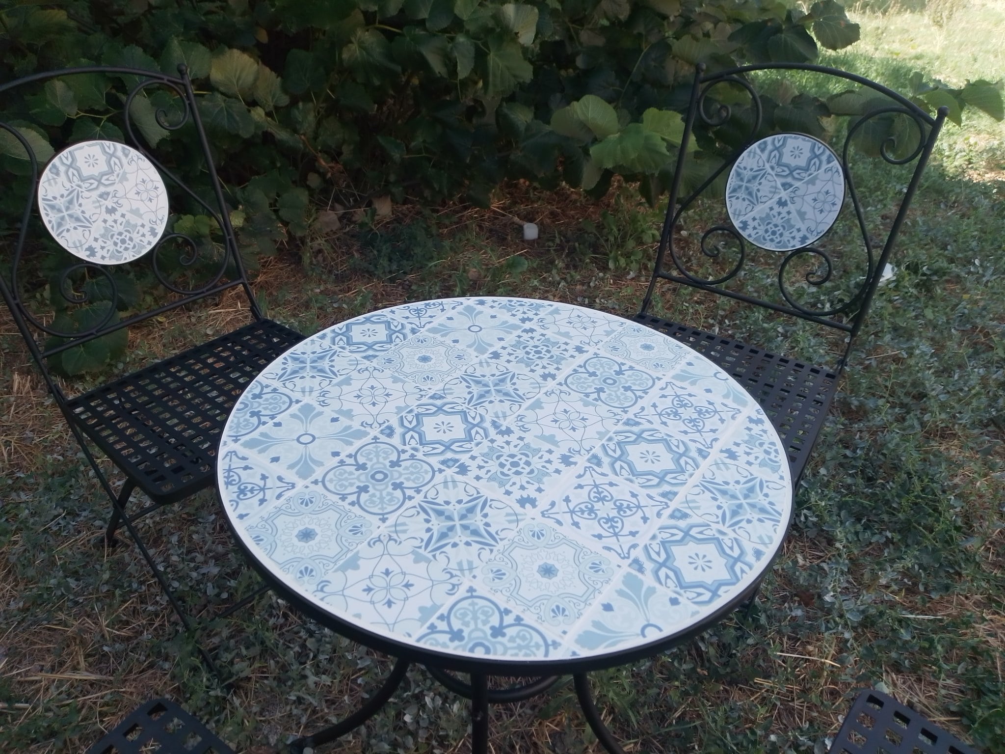 Tavolino Mosaico Rotondo